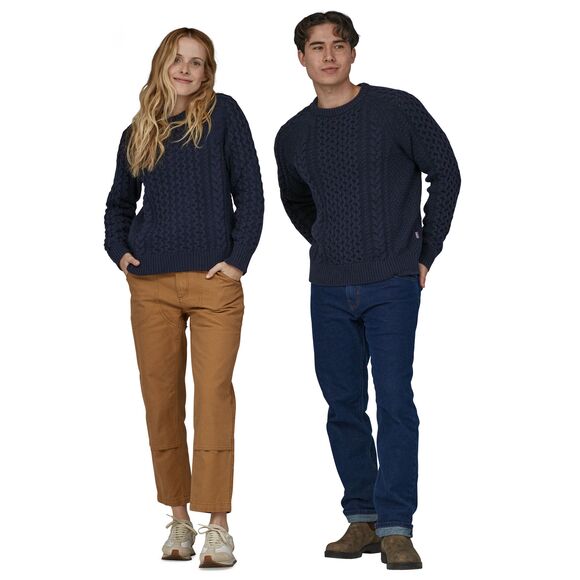 Patagonia Recycled Wool-Blend Cable-Knit Crewneck Sweater - Fall 2024