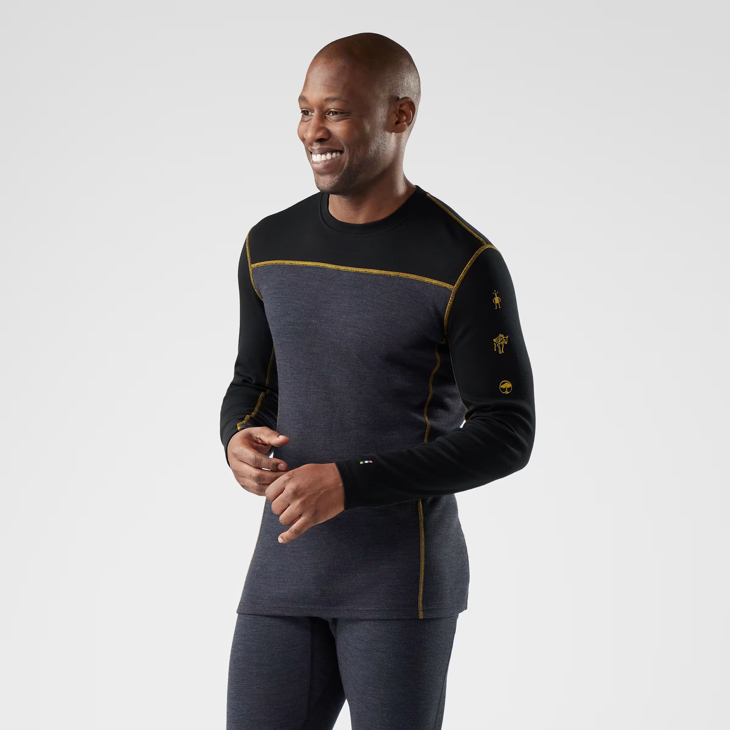 Smartwool Men's Classic Thermal Merino Base Layer Colorblock Crew - Winter 2025/2026