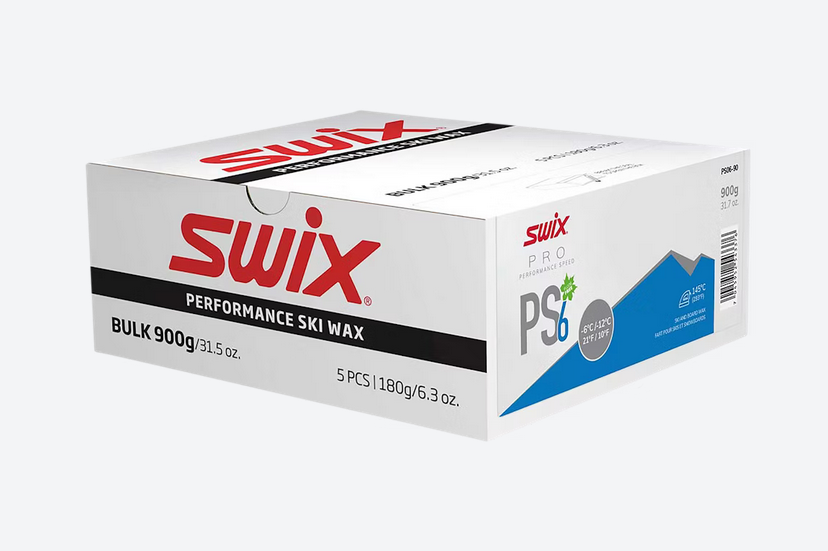 Swix PS6 Blue Ski Wax, -6°C/-12°C, 900g - Winter 2025/2026