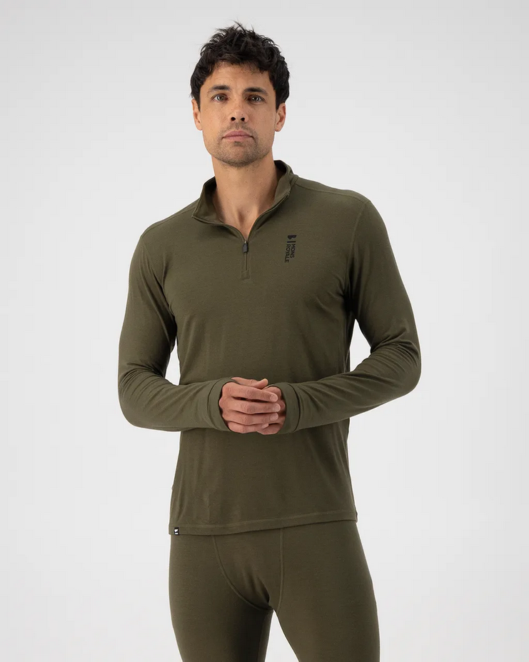 Mons Royale Men's Cascade Merino Flex 1/4 Zip - Winter 2024/2025