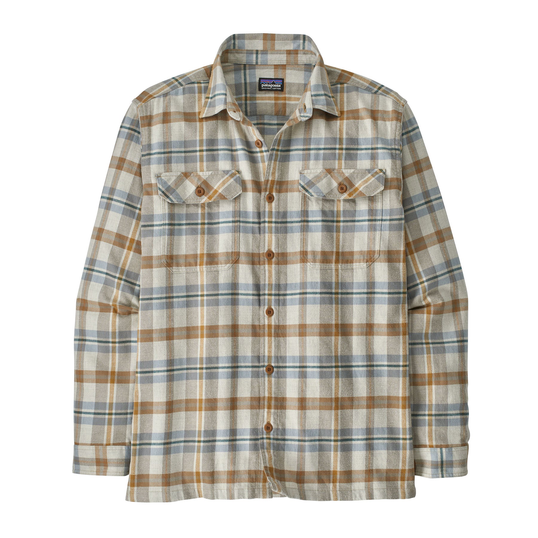 Patagonia Men's Long-Sleeved Organic Cotton Midweight Fjord Flannel Shirt - Fall 2023