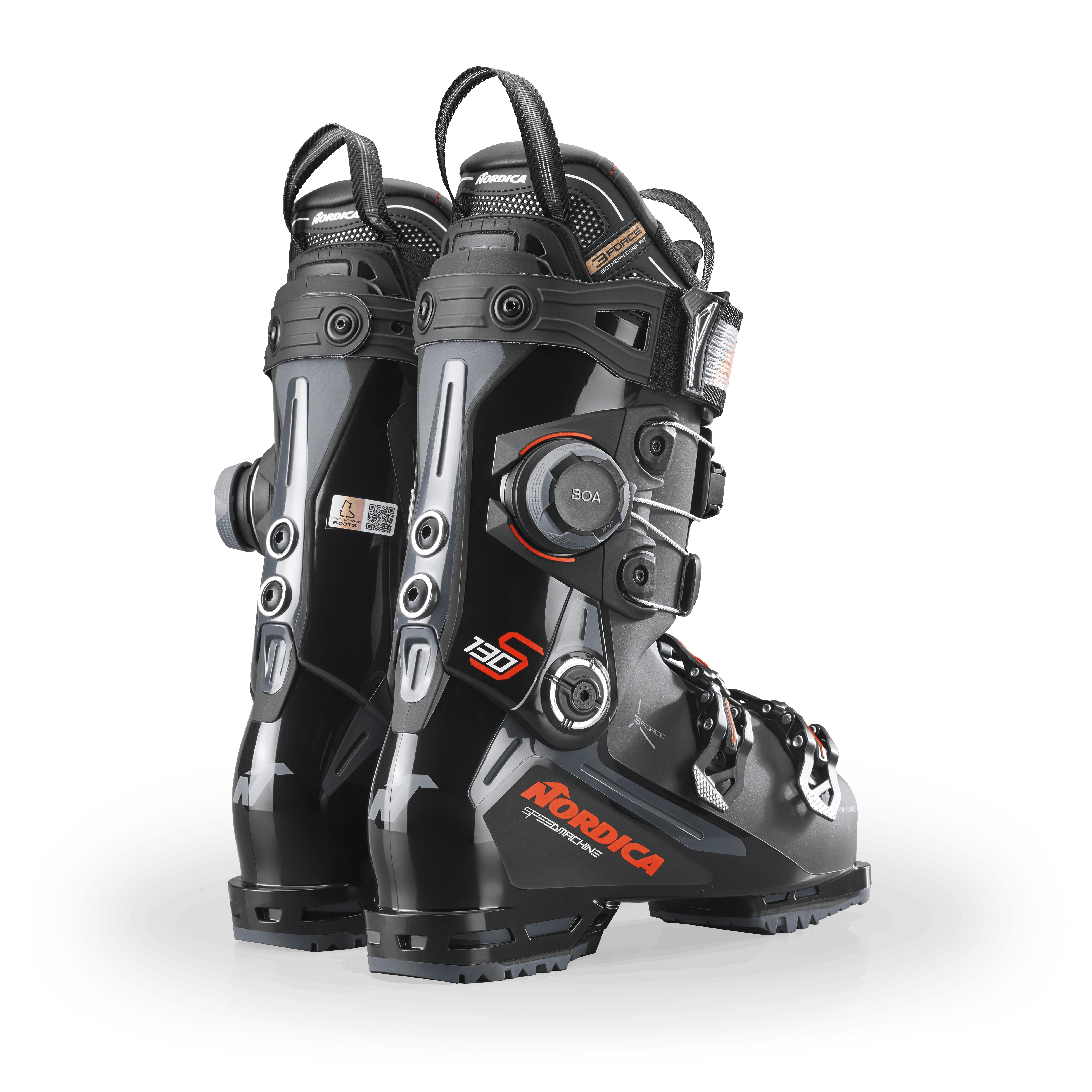 Nordica Men's Speedmachine 3 130 S BOA Cuff Ski Boots - Winter 2026/2027