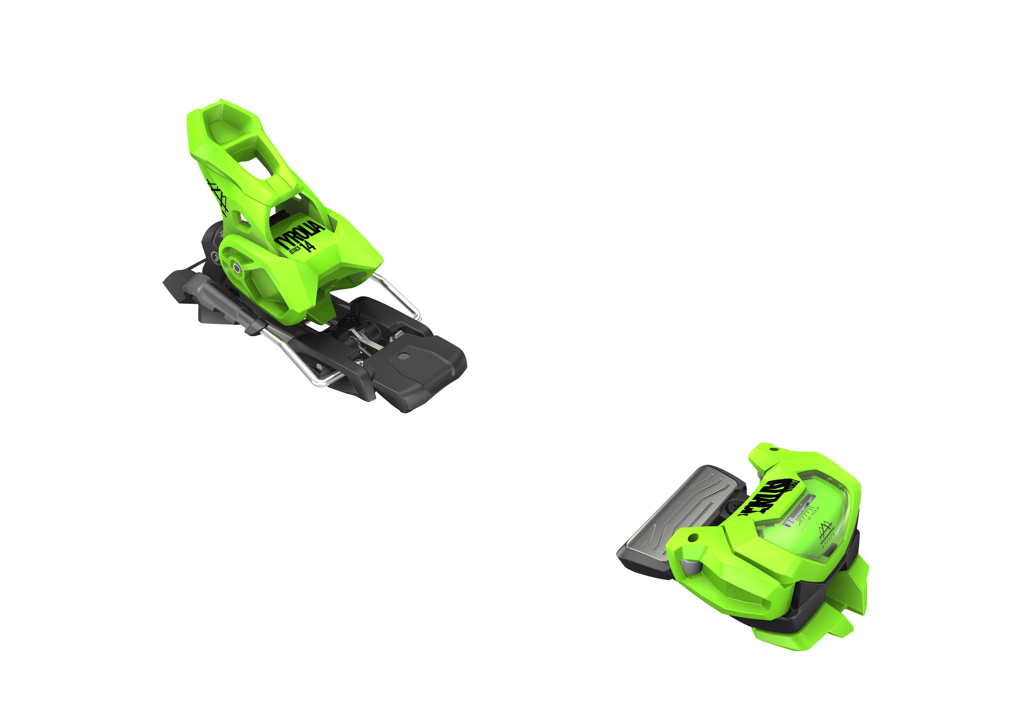 Tyrolia Attack 14 GW Freeski Bindings 110mm Brake Green - Winter 2023/2024