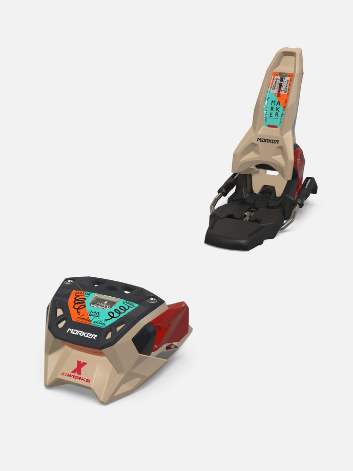 Marker Griffon X 13 MWerks Bindings 90MM Beige/Red - Winter 2026/2027