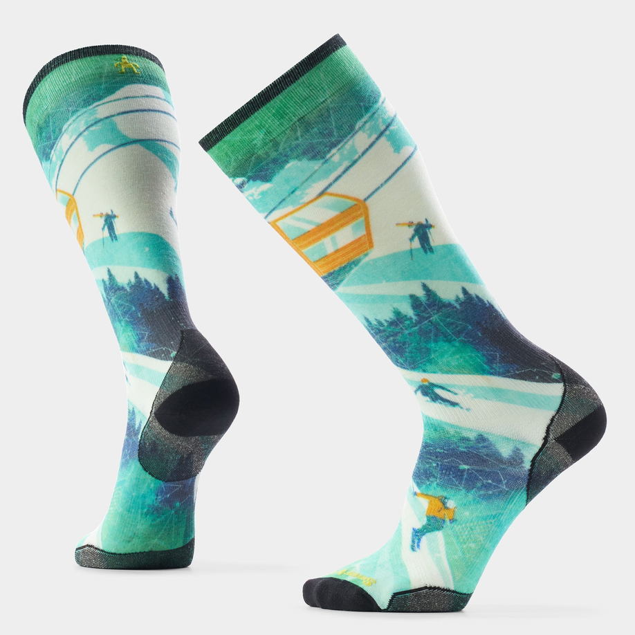 Smartwool Ski Day Print Over The Calf Capri Socks - Winter 2025/2026
