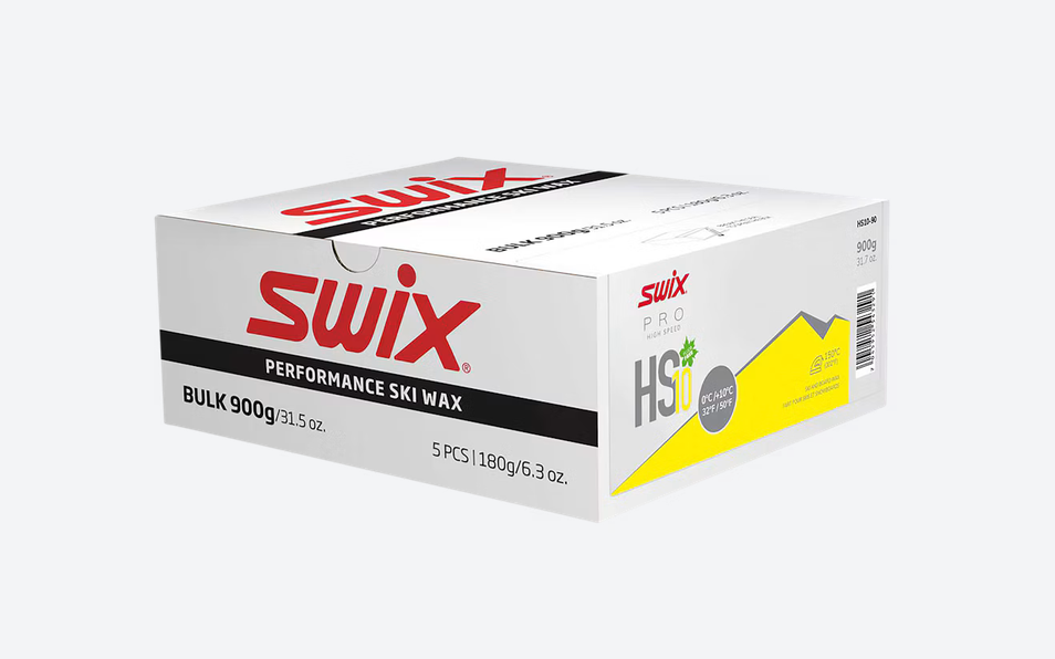 Swix HS10 Yellow Ski Wax, 0°C/+10°C, 900g - Winter 2026/2027