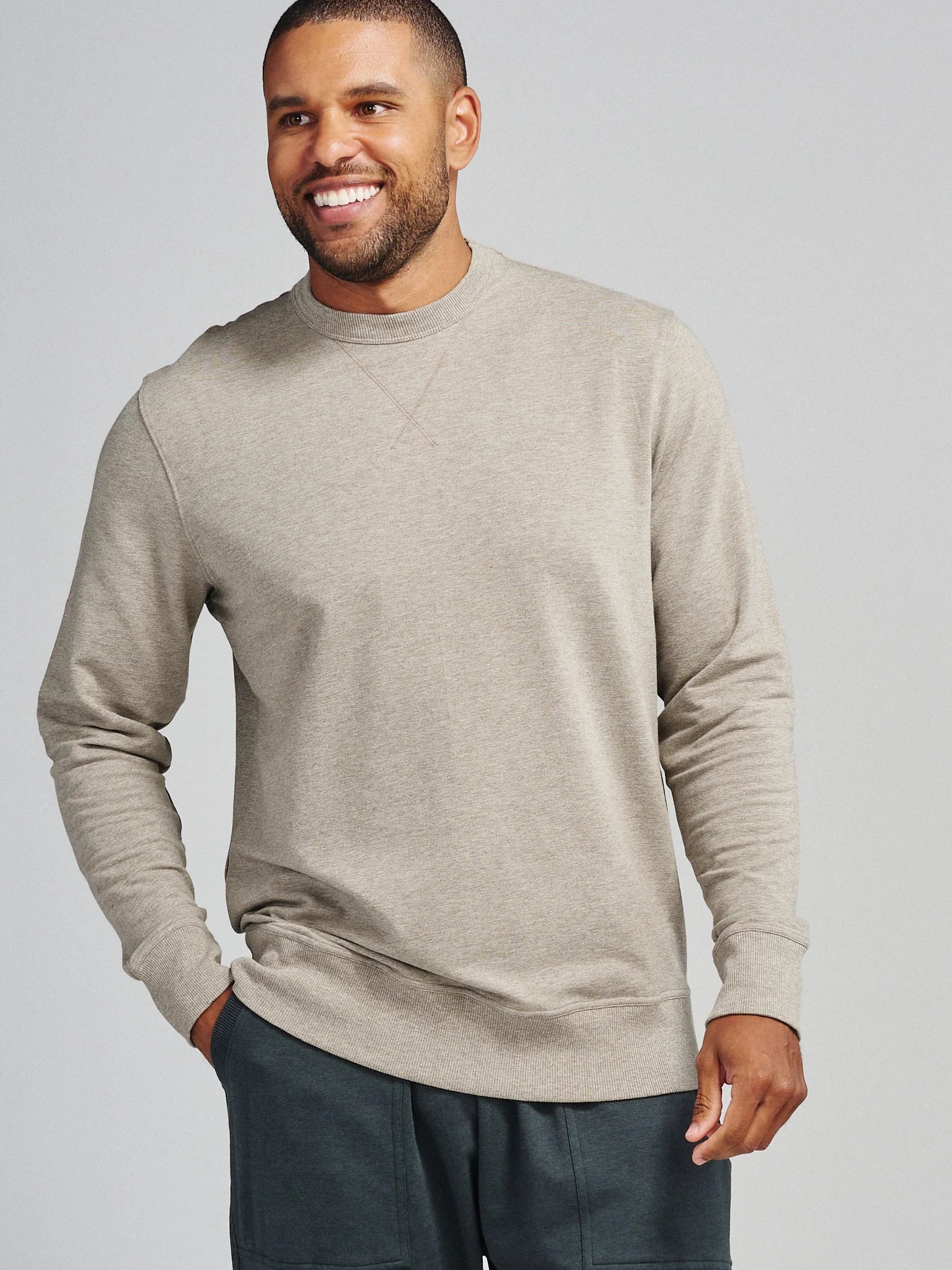 Men's french terry sweatshirt hotsell