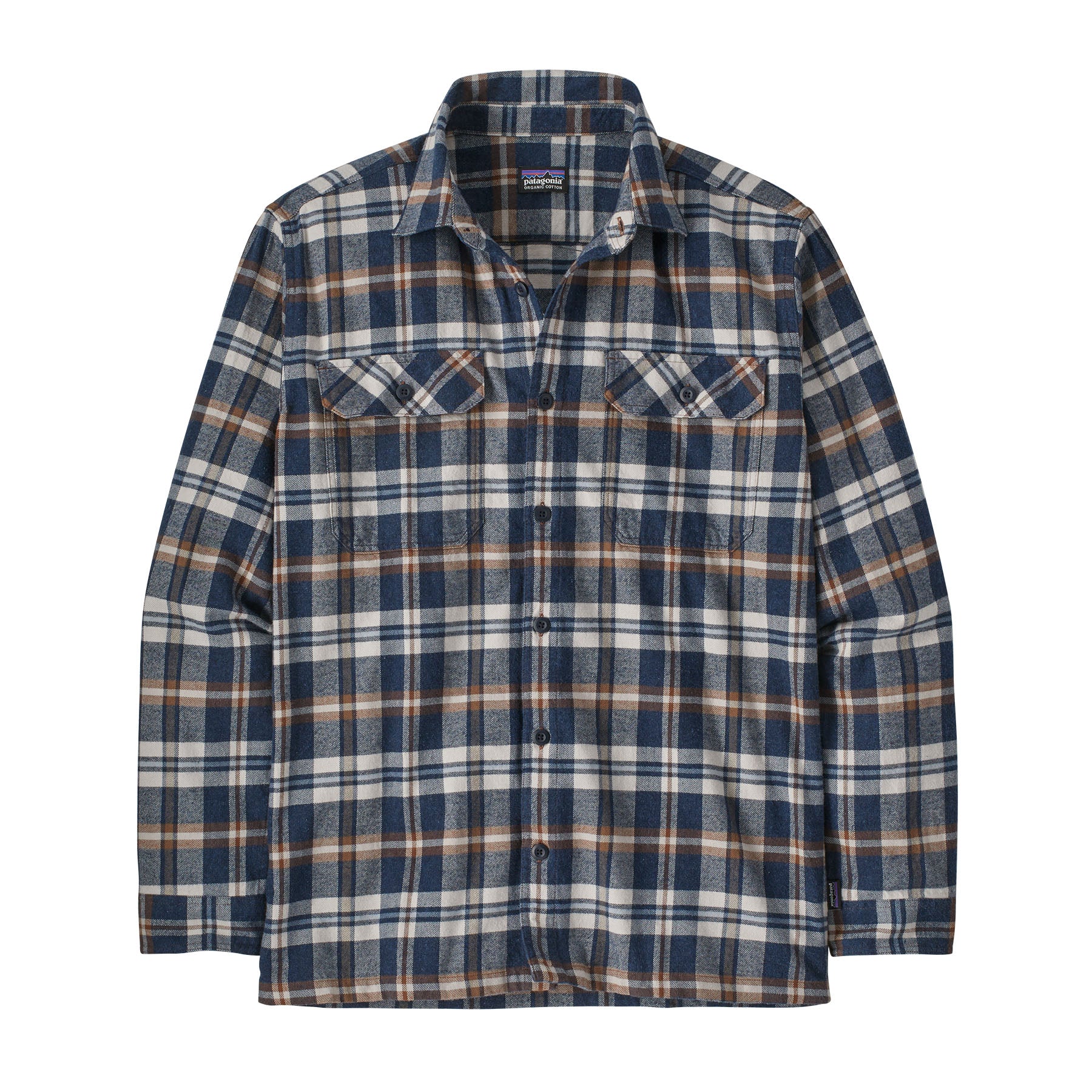 Patagonia Men's Long-Sleeved Organic Cotton Midweight Fjord Flannel Shirt - Fall 2023