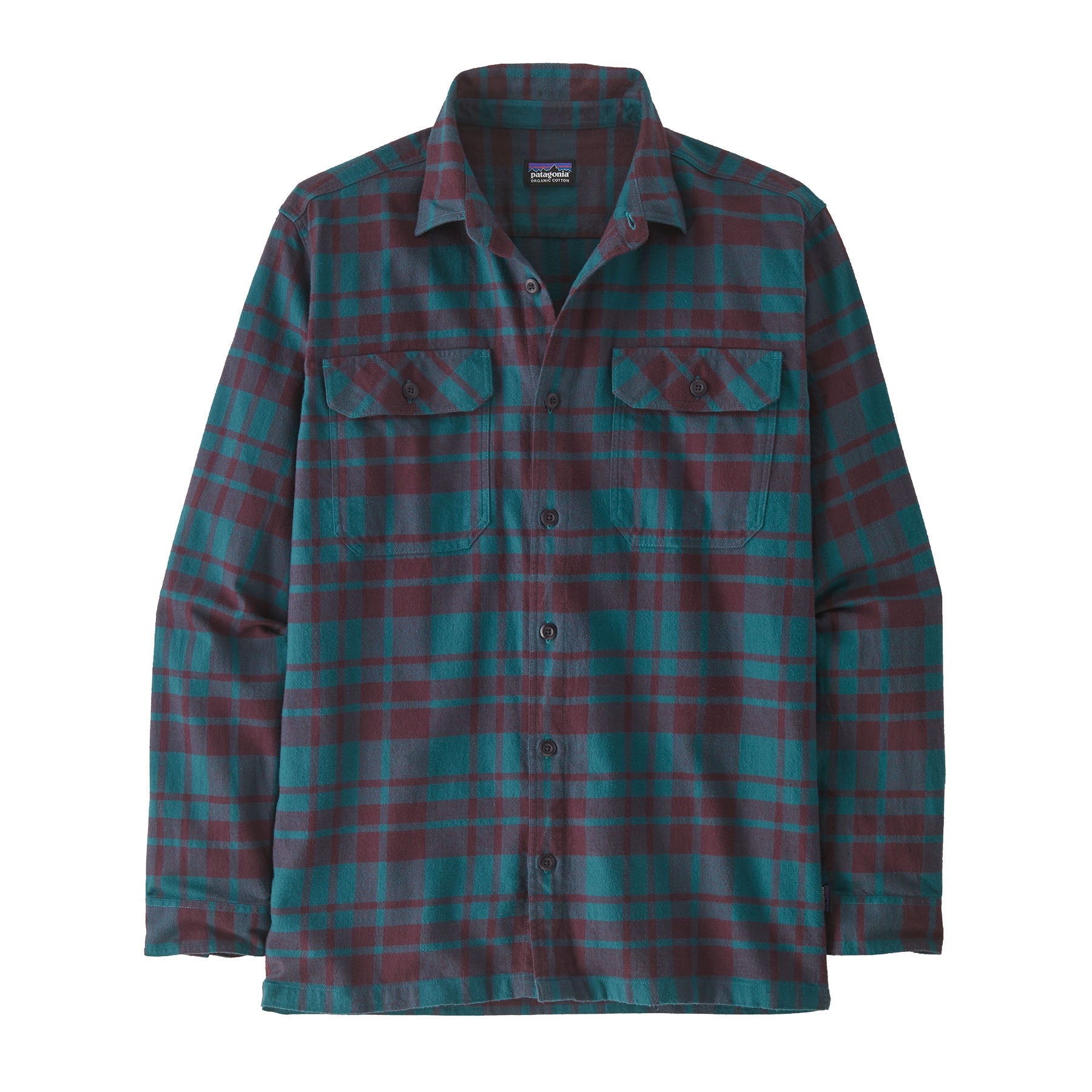 Patagonia Men's Long-Sleeved Organic Cotton Midweight Fjord Flannel Shirt - Fall 2023