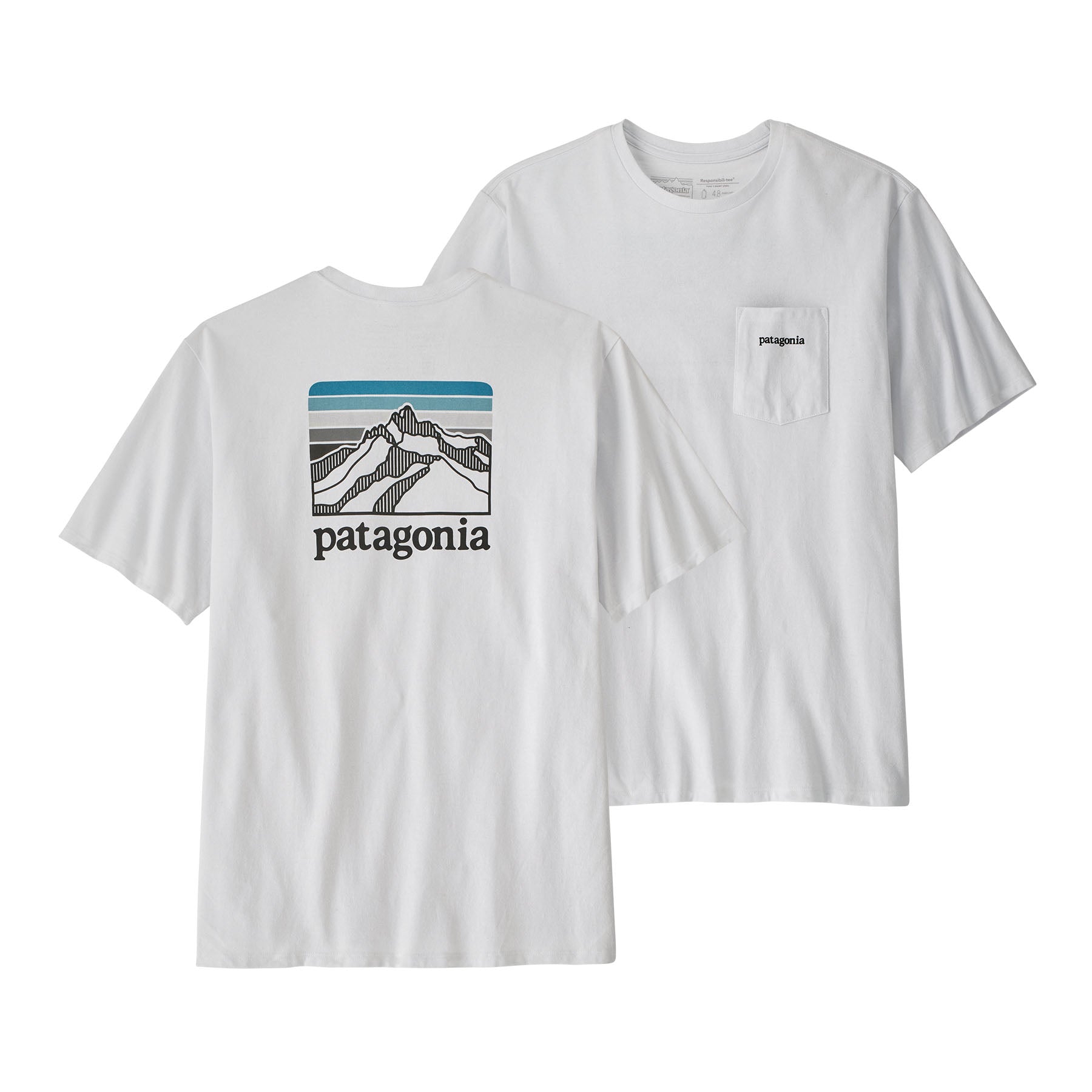 Patagonia Men's Line Logo Ridge Pocket Responsibili-Tee® - Fall 2023