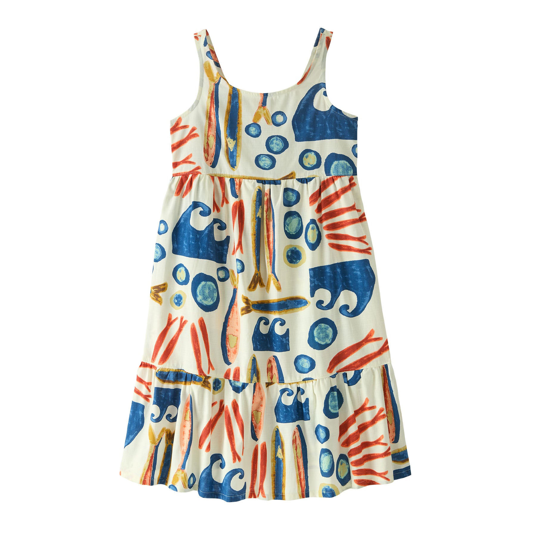 Patagonia Tidal Threads Dress - Kids' Sardines: Natural, L Patagonia Tidal Threads Dress - Kids' Sardines: Natural, L