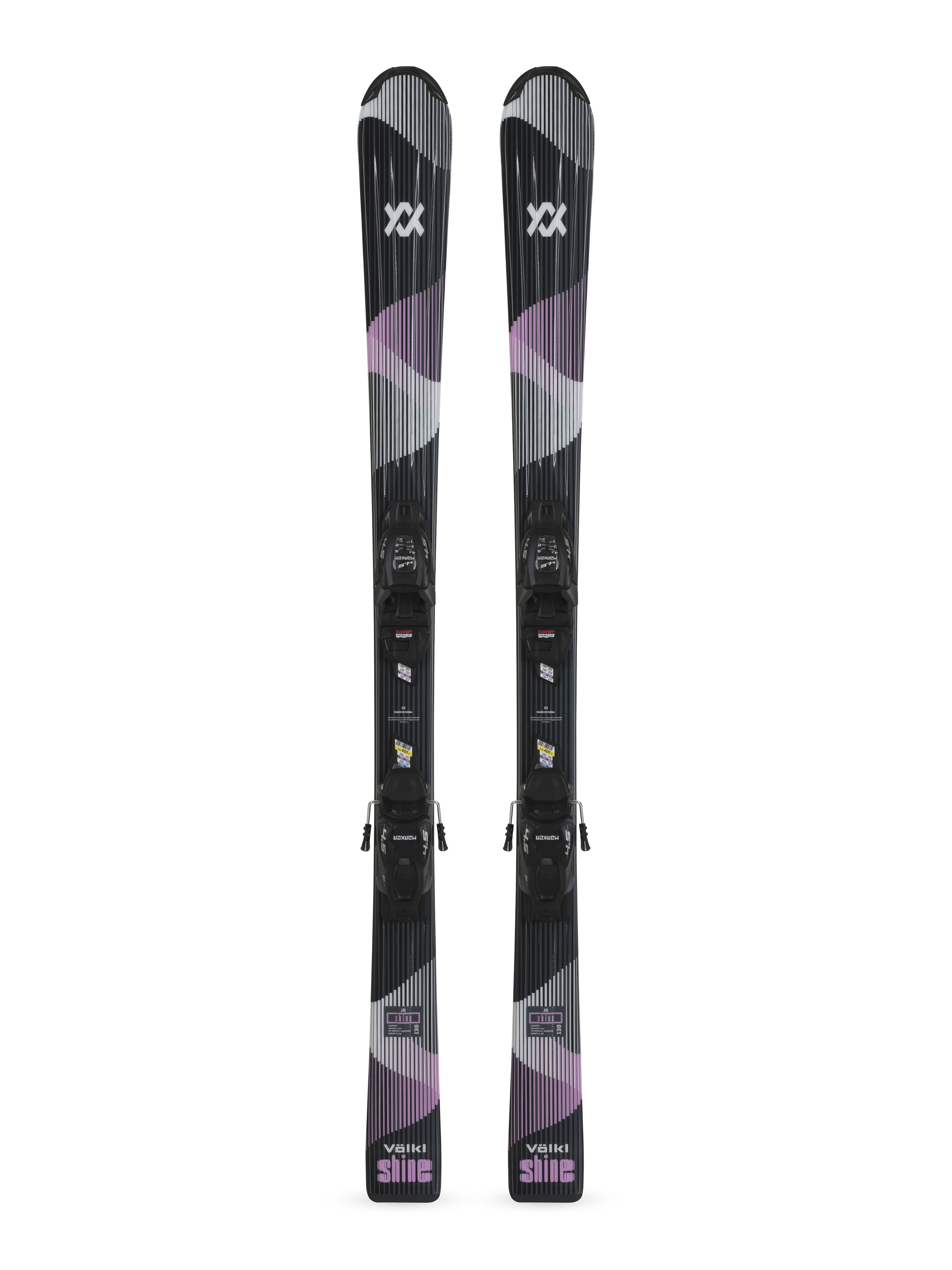 Volkl Shine Junior's Skis + 4.5 VMotion Jr Bindings - Winter 2026/2027
