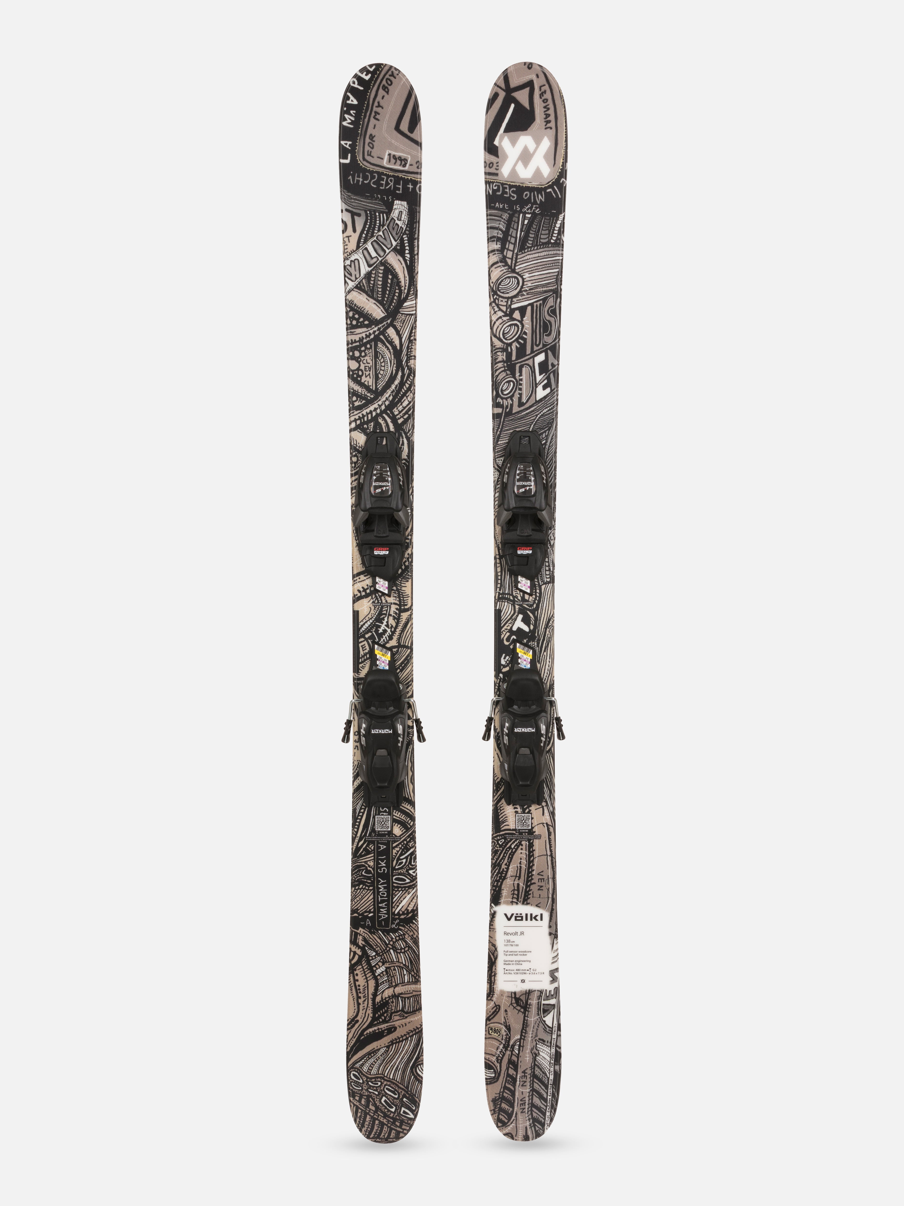 Volkl Revolt Junior Urban Skis + 7.0 VMotion Bindings - Winter 2026/2027