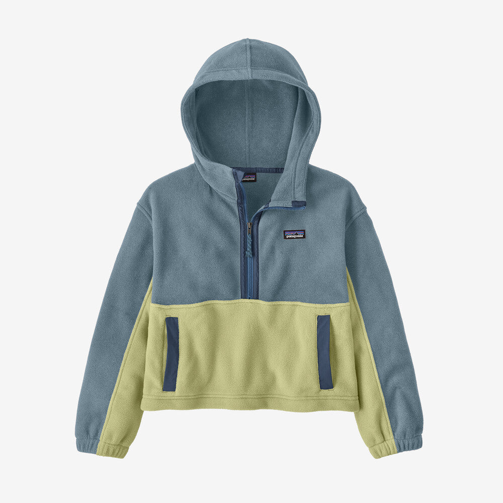 Patagonia Kids' Microdini Cropped Fleece Hoody Pullover - Spring 2023