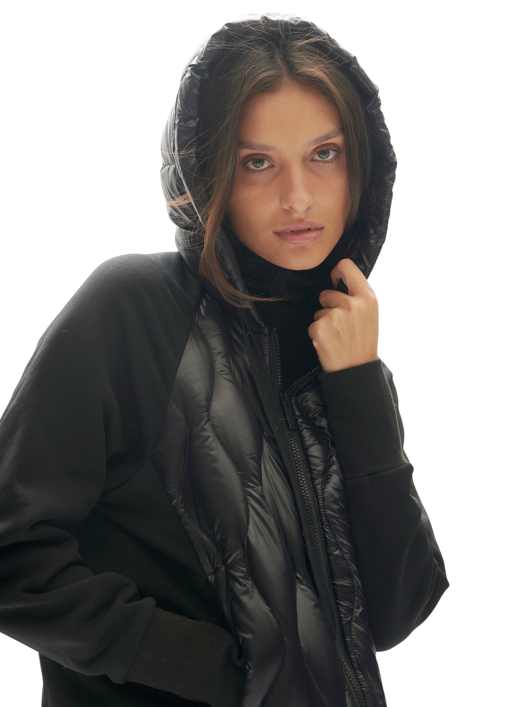 Louis Vuitton Hybrid Zipped Hoodie,Black - clothing & accessories