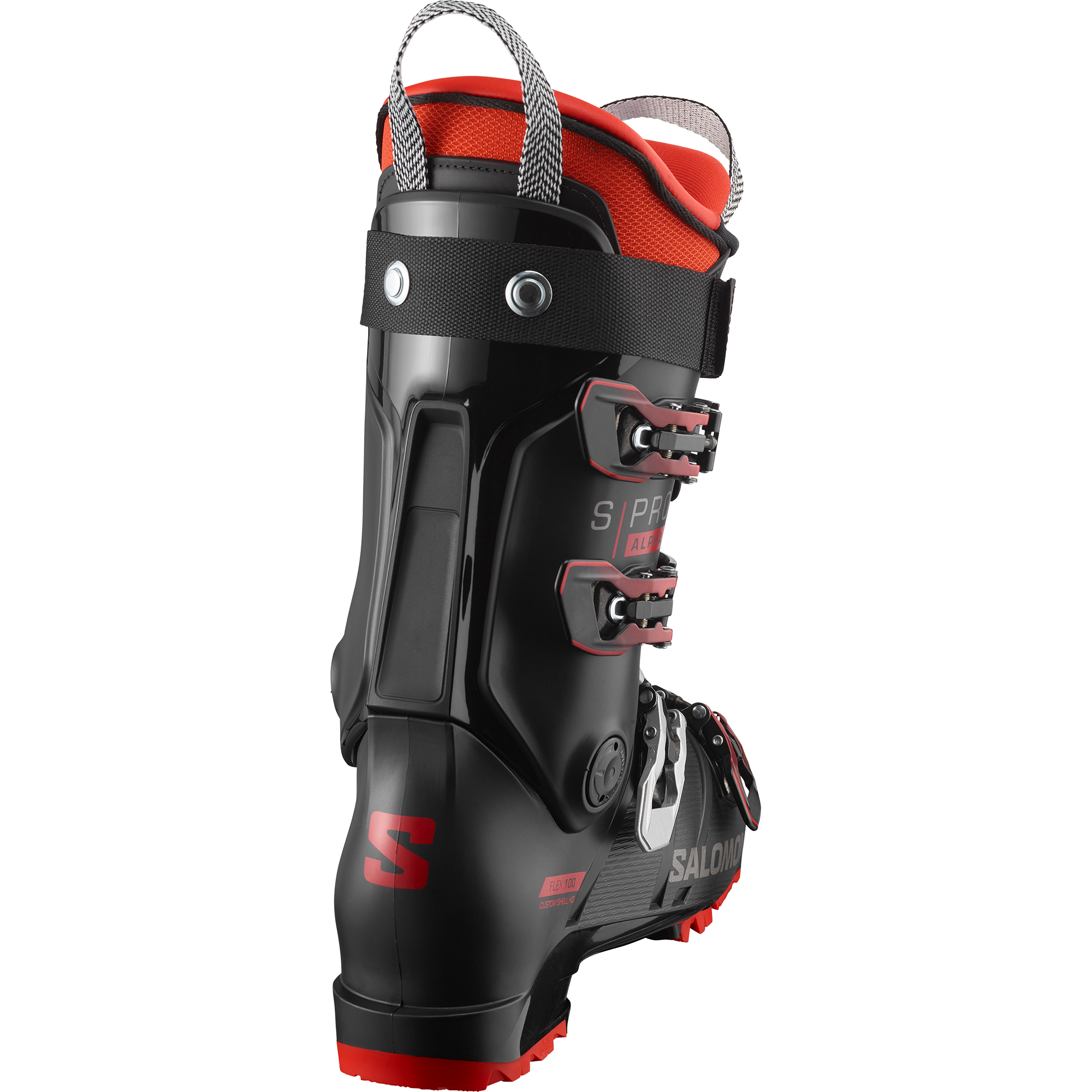 casque de ski/snowboard SALOMON EQUIPE JR, Red/black, réglable 