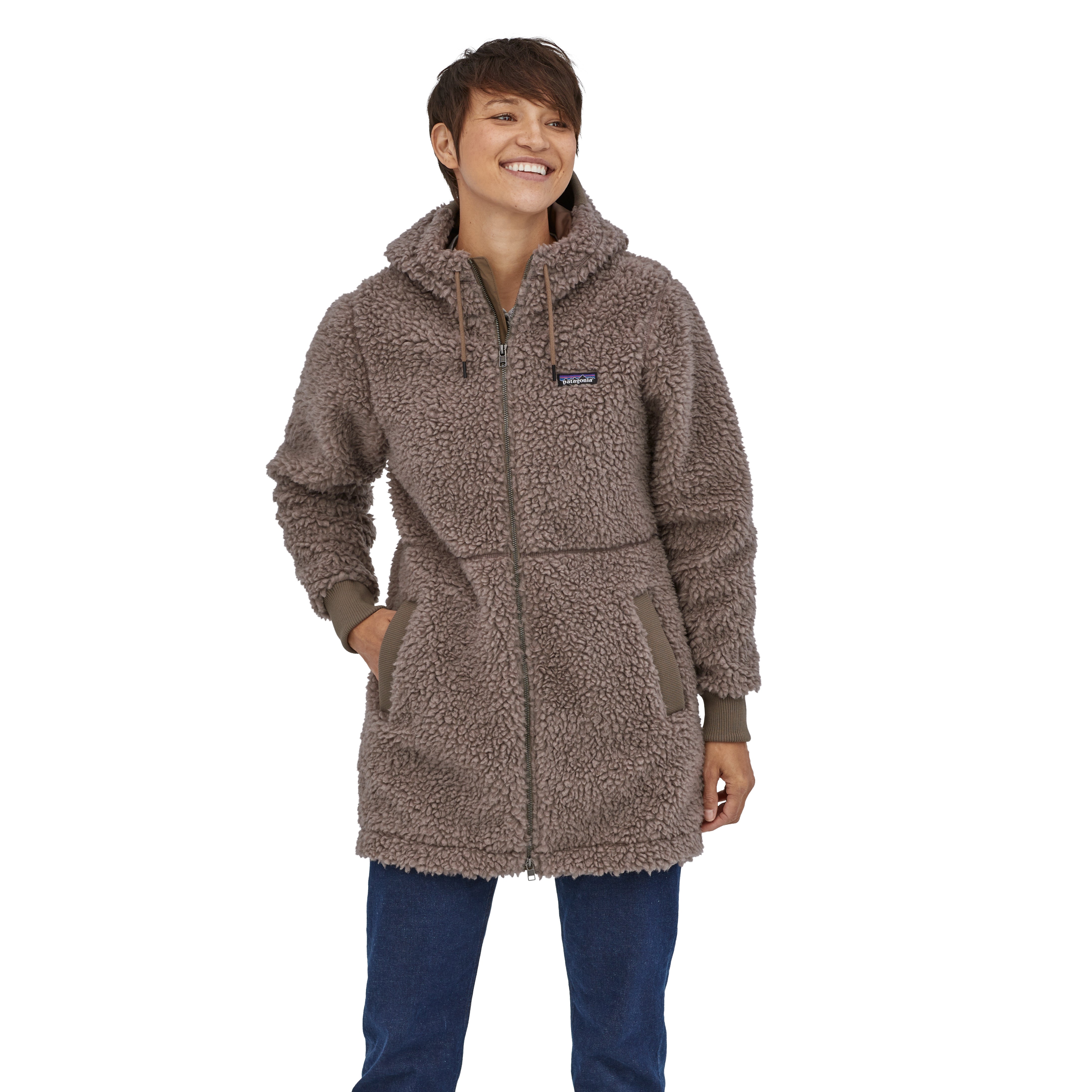 Patagonia women's dusty mesa fleece parka navy Clearance