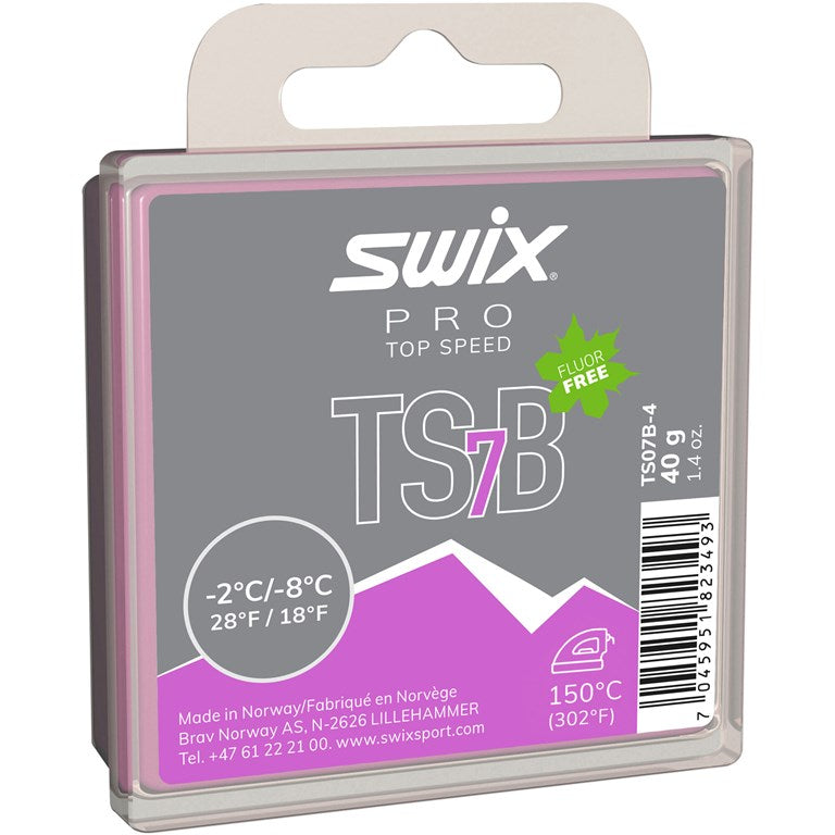 Swix TS7 Black, -2°C/-8°C, 40g - Winter 2022/2023